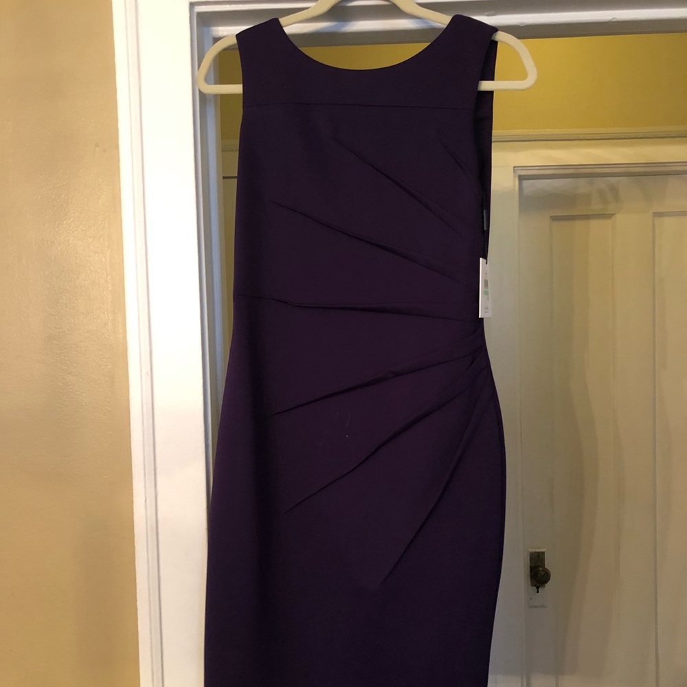 Calvin Klein NWT purple fitted dress